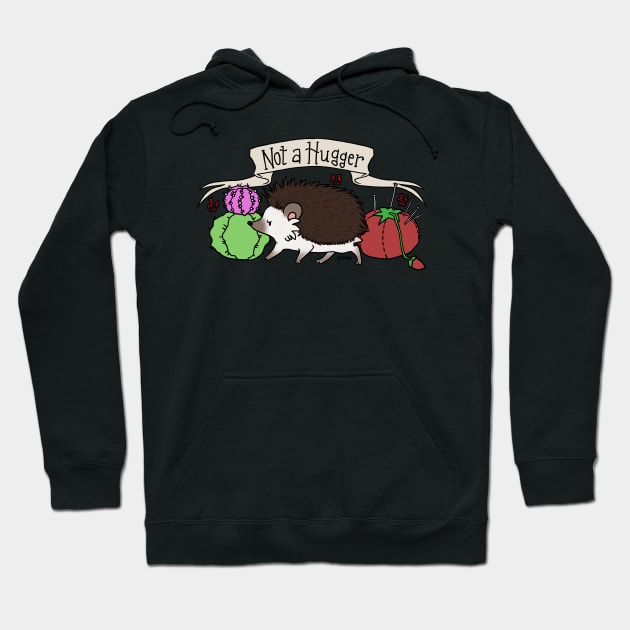 Not A Hugger - Antisocial Hedgehog Hoodie by SalemKittie